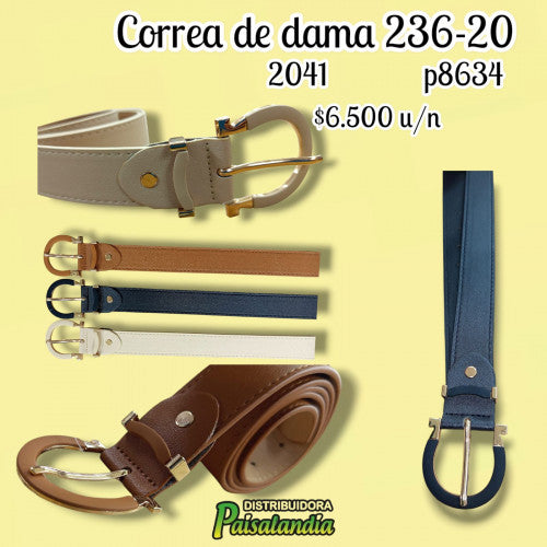 Correa de dama colores surtidos 236-20 (UND)