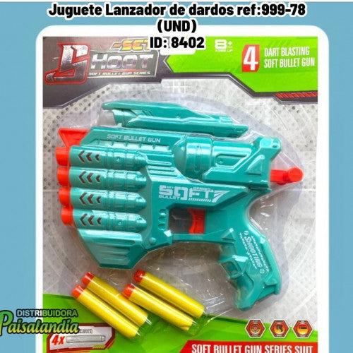 Juguete Lanzador de dardos ref:999-78 (UND)