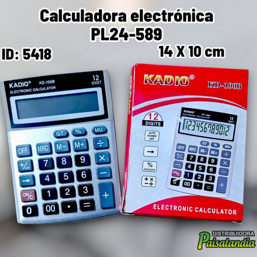 Calculadora electrónica PL24-589 (UND)