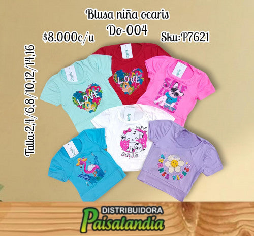 Blusa niña  ocaris DO-004