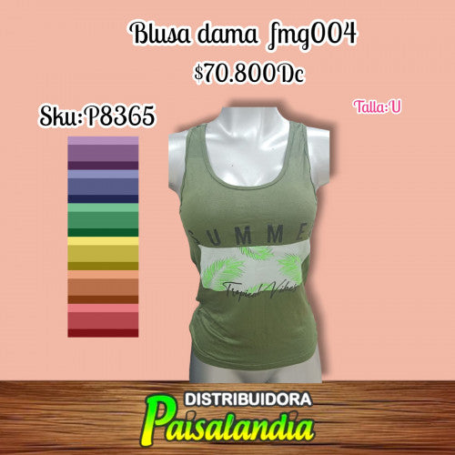 Blusa dama boxeadora fmg004