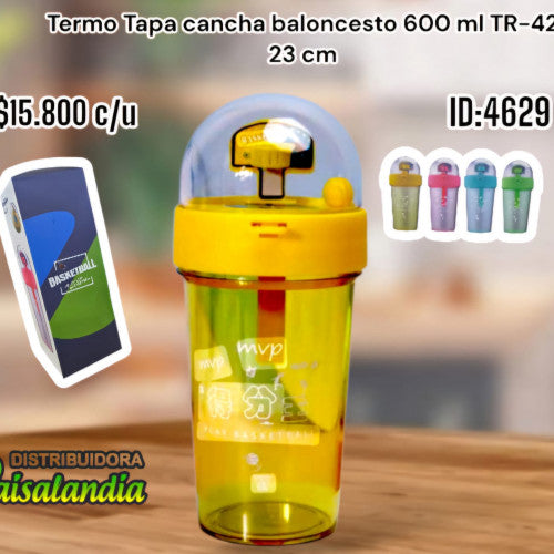 Termo tapa cancha baloncesto 600ml TR-42 (UND)