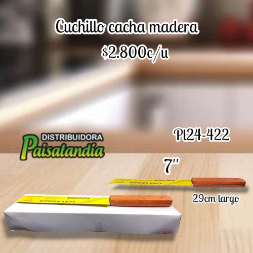 Cuchillo cacha madera PL24-422