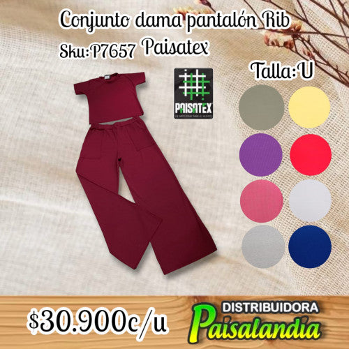 Conjunto pantalón dama RIT paisatex