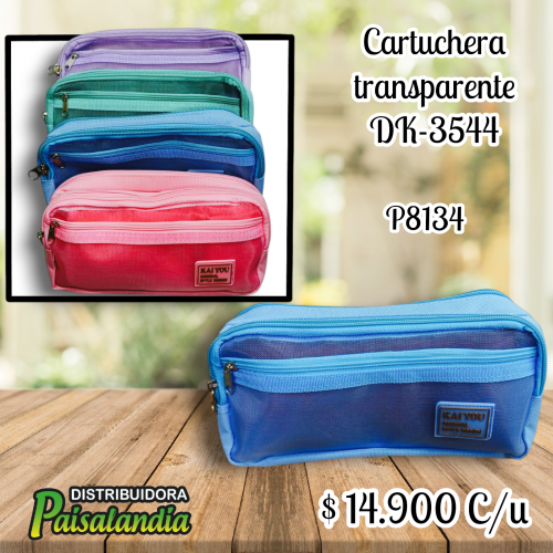 Cartuchera transparente DK-3544