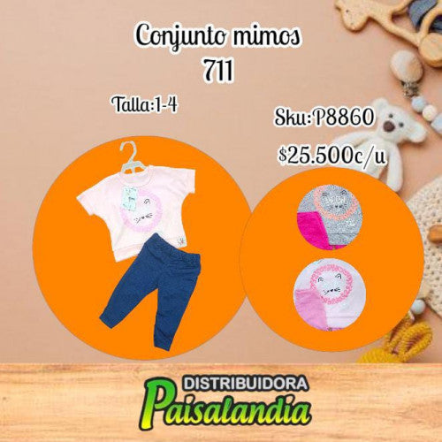 Conjunto mimos T. 1-4 711 (UND)