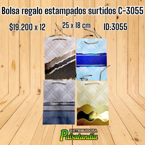 Bolsa regalo estampados surtidos C-3055 (DC)
