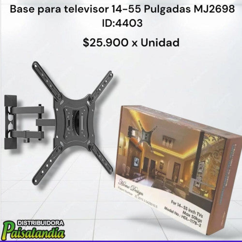 Base para televisor 14-55 pulgadas MJ2698 (UND)