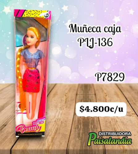 Juguete muñeca en caja PLJ-136 (UND)
