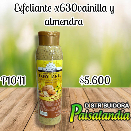 Exfoliante x630 ml vainilla y almendra (UND)