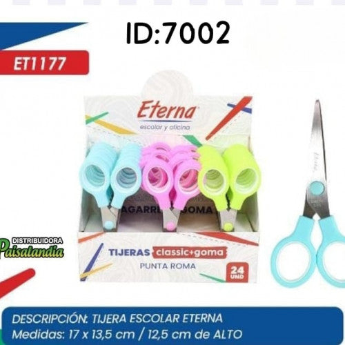 Tijera escolar eterna x 24 unidades ET1177 (UND)