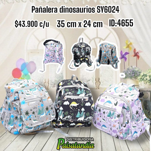 Pañalera fina dinosaurios SY6024 (UND)