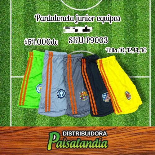 Pantaloneta equipos junior (DC)