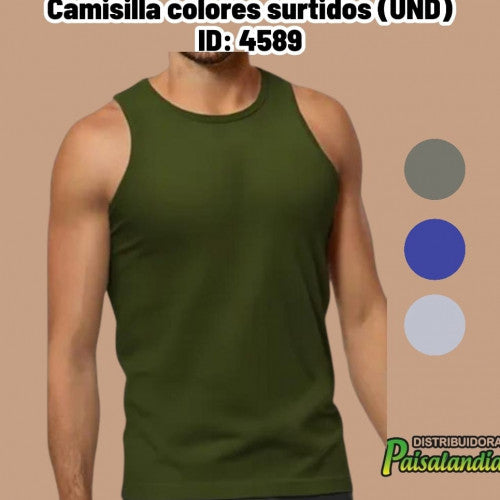 Camisilla colores surtidos (UND)