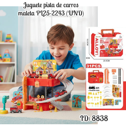 Juguete pista de carros maleta PL25-2243 (UND)