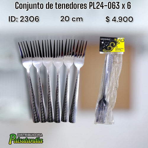 Conjunto de tenedores PL24-063 x 6 (UND)