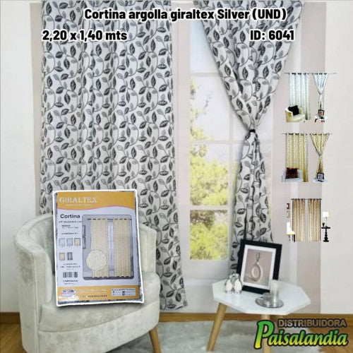 Cortina argolla giraltex Silver (UND)