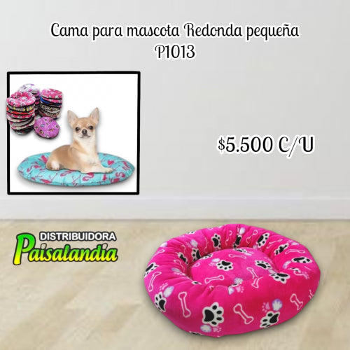 Cama de perro pequeña redonda CP01 (UND)