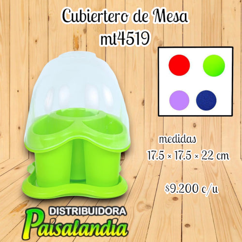 Cubiertero de mesa colores surtidos (UND)