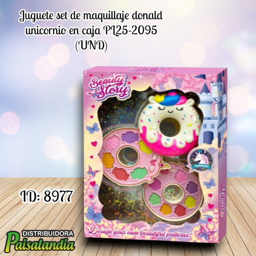 Juguete set de maquillaje donald unicornio en caja PL25-2095 (UND)