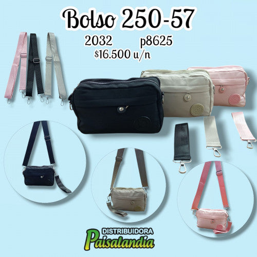 Bolso dama manos libres pequeño colores surtidos 250-57 (UND)