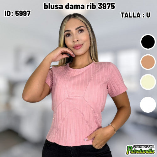 Blusa dama rib 3975 (UND)
