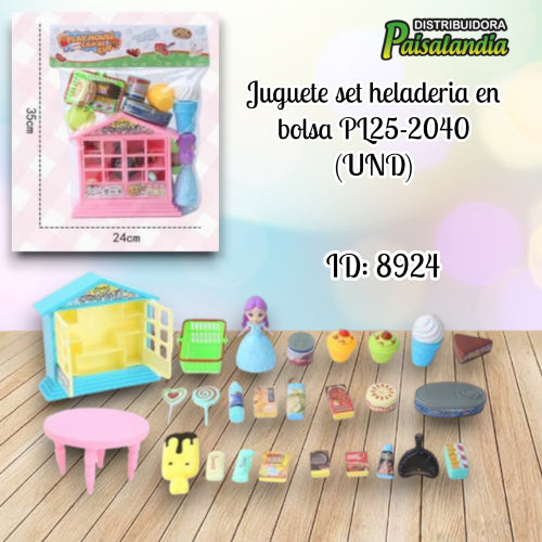Juguete set heladeria en bolsa PL25-2040 (UND)