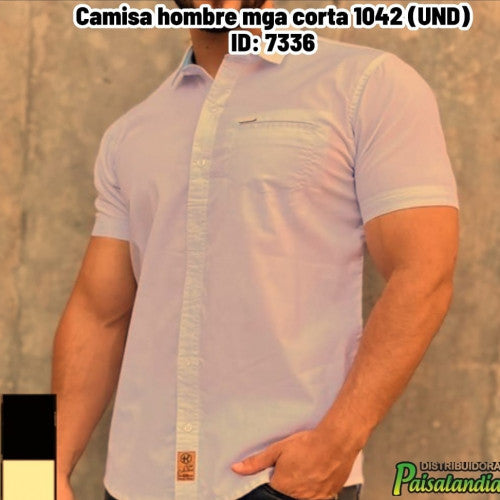 Camisa hombre mga corta 1042 (UND)