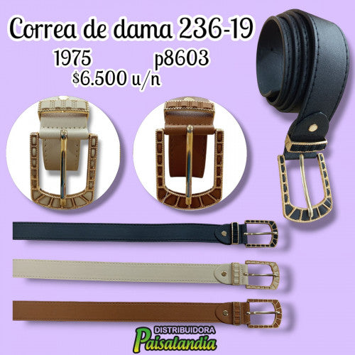 Correa de dama colores surtidos 236-19 (UND)