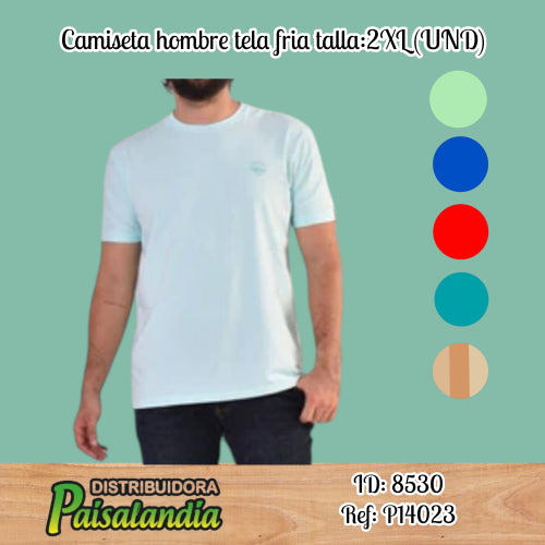 Camiseta hombre tela fria talla:2XL (UND)