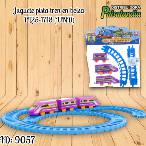 Juguete pista tren en bolsa PL25-1718 (UND)