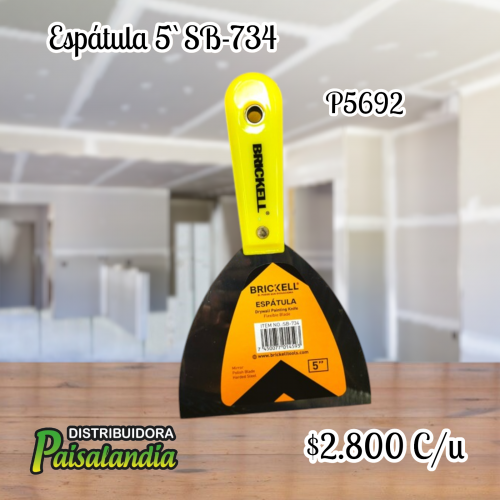 Espátula metálica 5? ferretería SB-734 (UND)