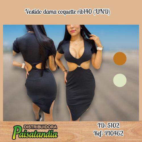 Vestido dama coquette rib140 (UND)
