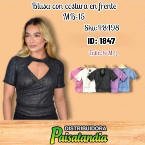Blusa con costura en frente HB-15 (UND)