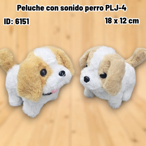 Peluche con sonido perro PLJ-4 (UND)