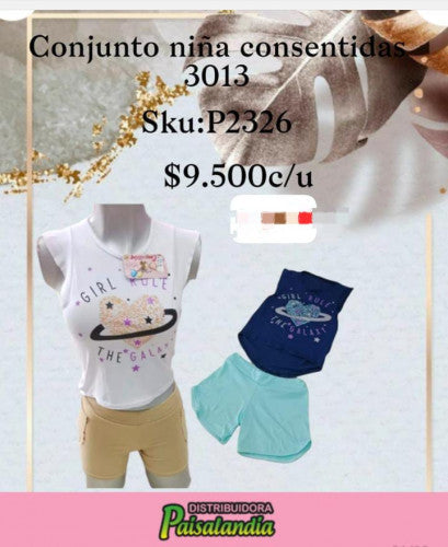 Conjunto de niña consentidas 3013