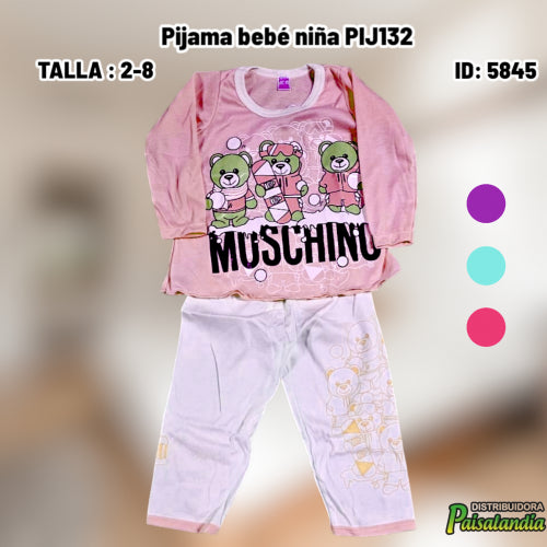 Pijama bebé niña PIJ132 (UND)