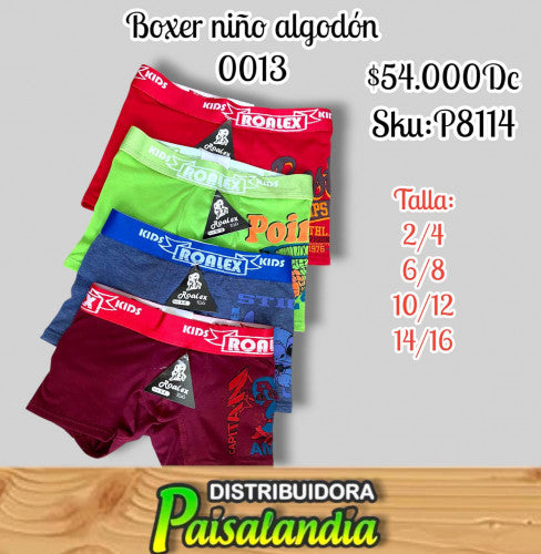 Boxer niño algodon 0013 (DC)