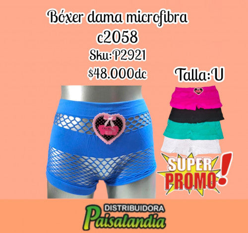 Bóxer dama microfibra c2058 (DC)