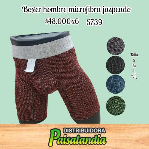 Boxer B&R jackard largo x 6 unidades