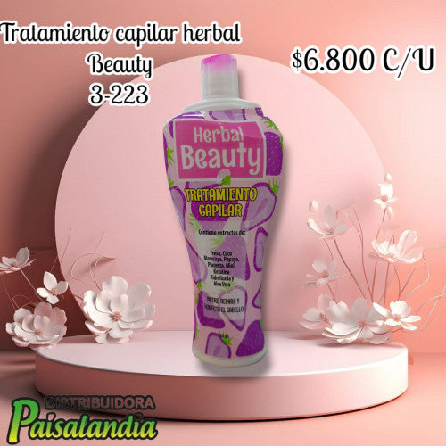 Tratamiento capilar herbal beauty Fresas x 750 ml