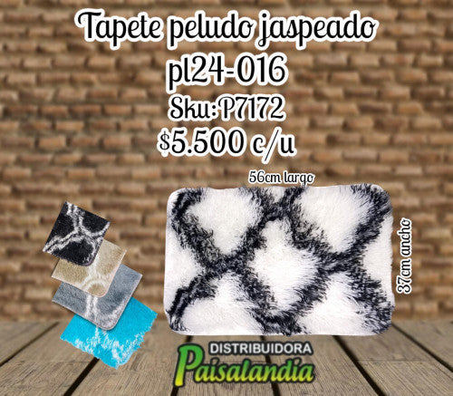 Tapete peludo jaspeado PL24-016