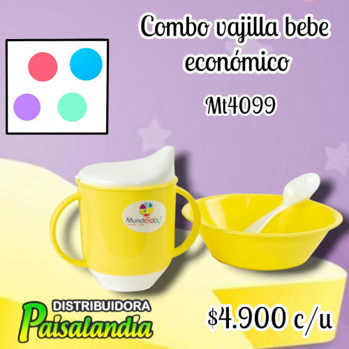 Combo vajilla bebé económico MT4029 (UND)