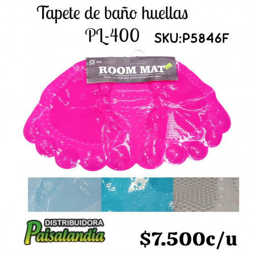 Tapete de baño huellas PL-400