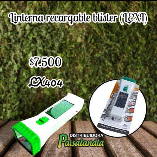 Linterna recargable blister LEXI (UND)