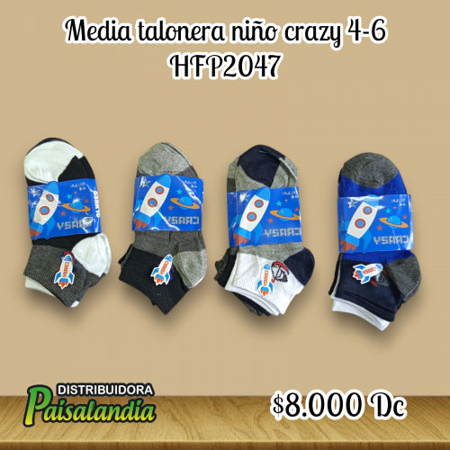 Media talonera niño crazy 4-6 HFP2047