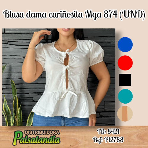 Blusa dama cariñosita Mga larga 874 (UND)