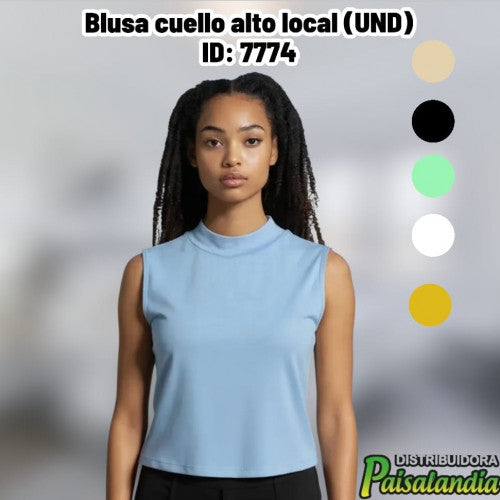 Blusa cuello alto local (UND)