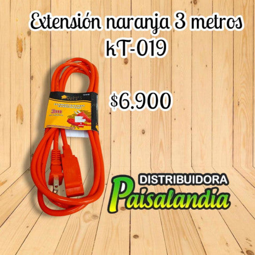 Extensión naranja 3 metros KT-019 (UND)