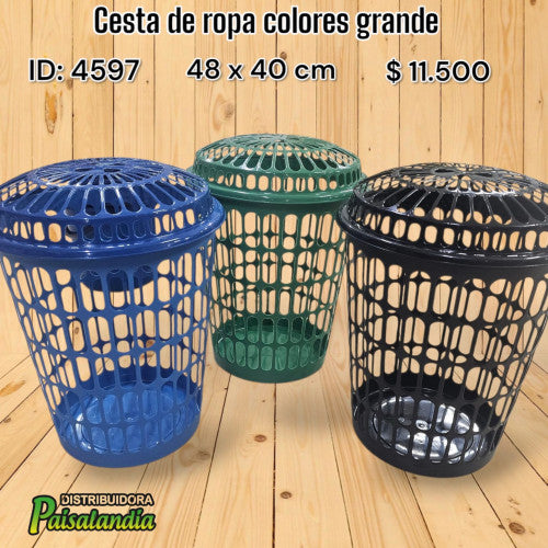 Cesta para ropa colores grande (UND)